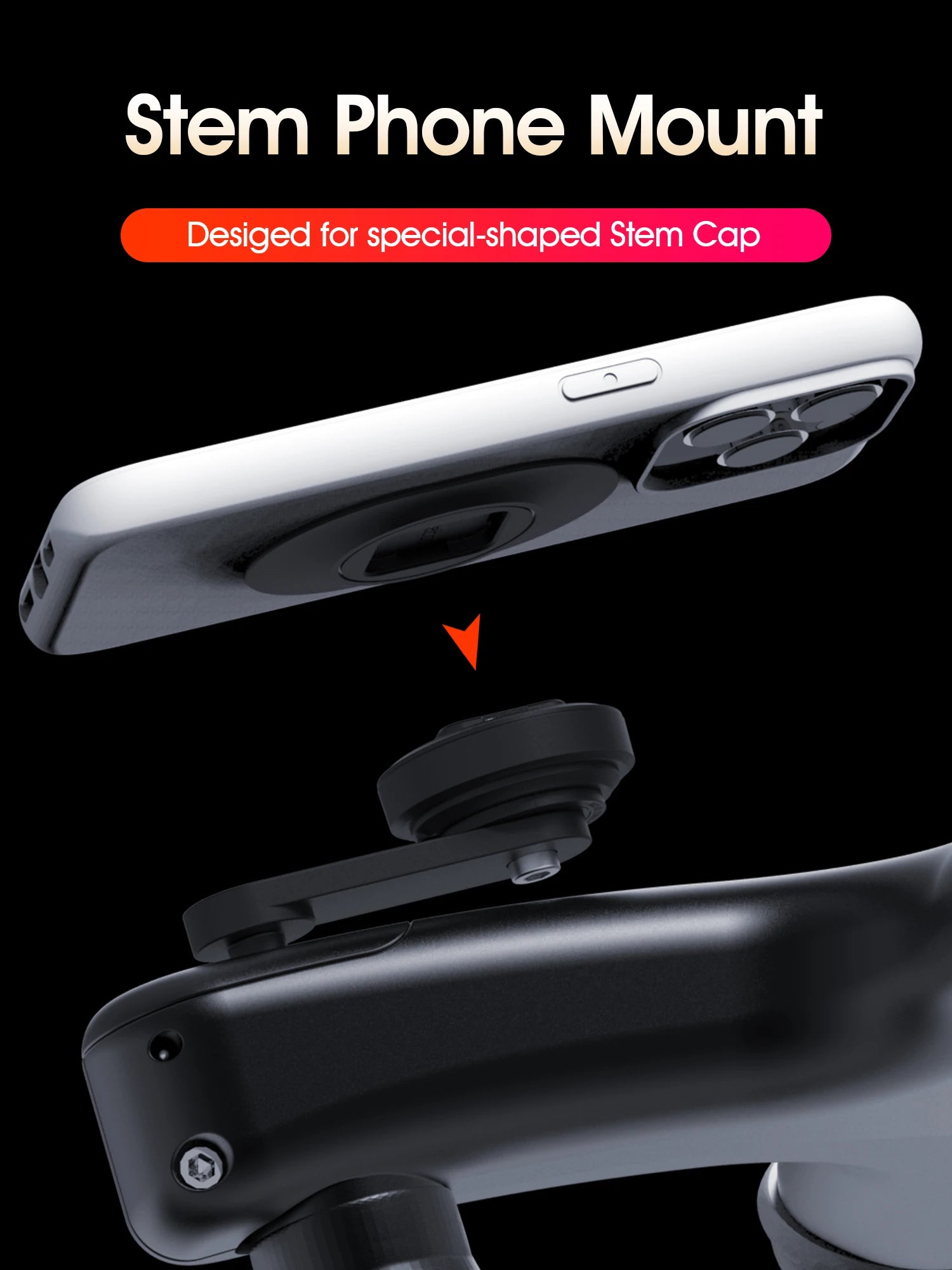 Aluminium Phone Holder for Bicycle Accessories Bike / Motorcycle Accessories Stand for Cell Phone for iPhone 15 Pro Max/Xiaomi